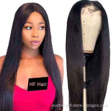 Wholesale Prices Brazilian Wigs Human Hair Lace Front 13X4 HD Transparent 100% Virgin Human Hair glueless full hd lace wig